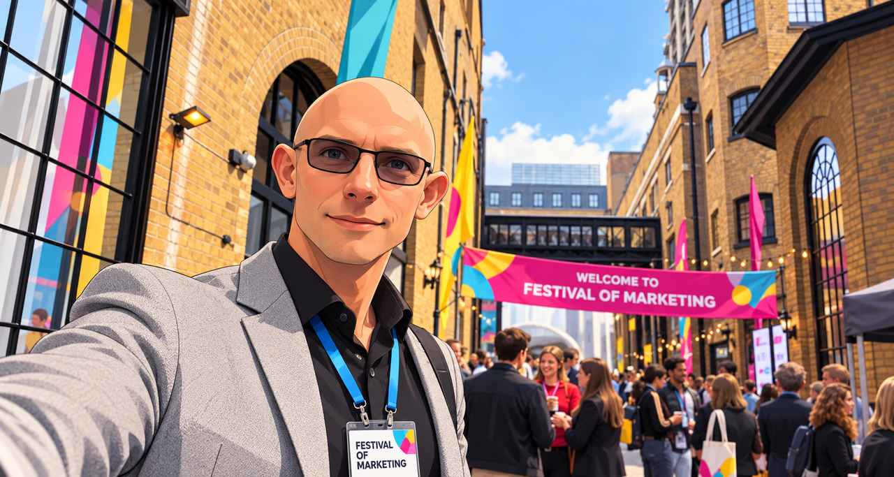 Matt Wilkinson at the Festival of Marketing